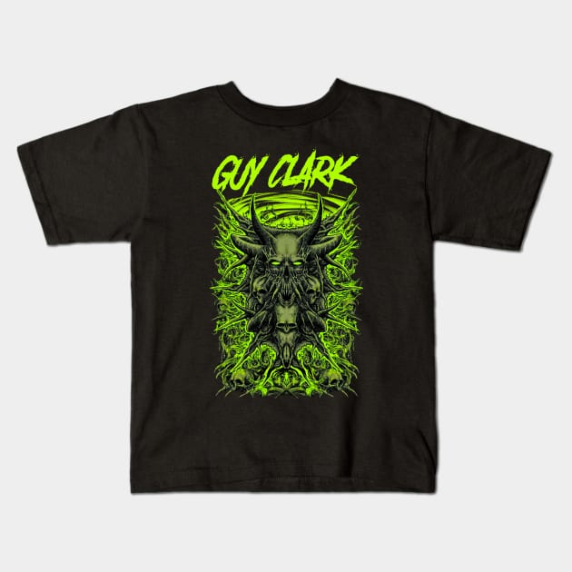 GUY CLARK BAND Kids T-Shirt by Tronjoannn-maha asyik 